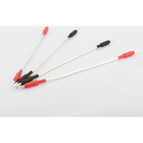 High quality 4pcs Hi-End Hifi audio Silver Plated Jumper Cable hifi speaker Jumper speaker cable