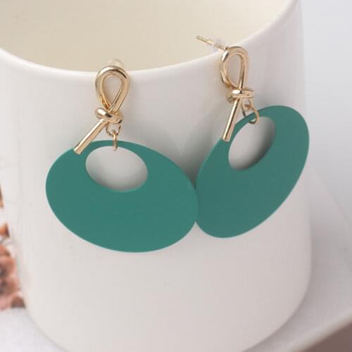 Retro Women Earrings Fashion Statement Round Dangle Earrings for Wedding Party Christmas Gift Wholesale 2019 New Jewelry