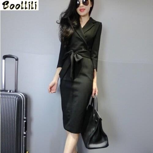 Spring Autumn Dress for Women Vintage Office Black Dress Women Clothes 2020 Ladies Dress Korean Dress Elegant Vestidos