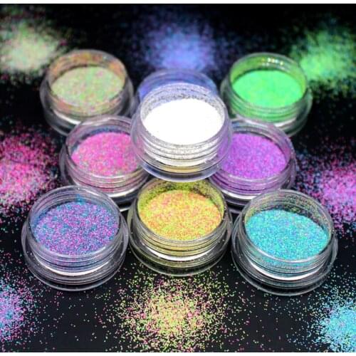1Pcs Sell Colorful Glitter Nails 3d Slice Powder Set DIY Design Nail Art Sequins Decoration Fashion Accessories 2018 New