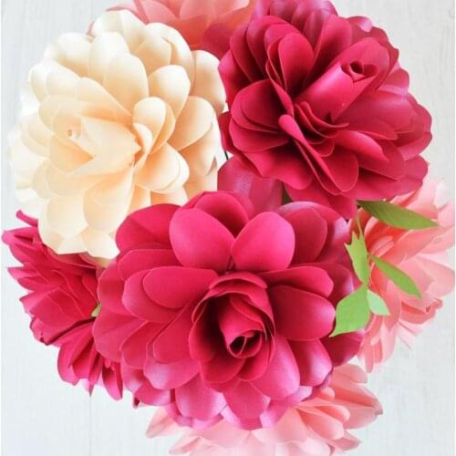 3pcs/set Cutting Dies Rose flower Metal Cutting Dies Stencils Die Cut for DIY Scrapbooking Album Paper Card Embossing