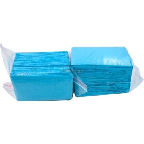 30 disposable dental turbans per bag blue dental medical paper scarf medical shop towel lace bib