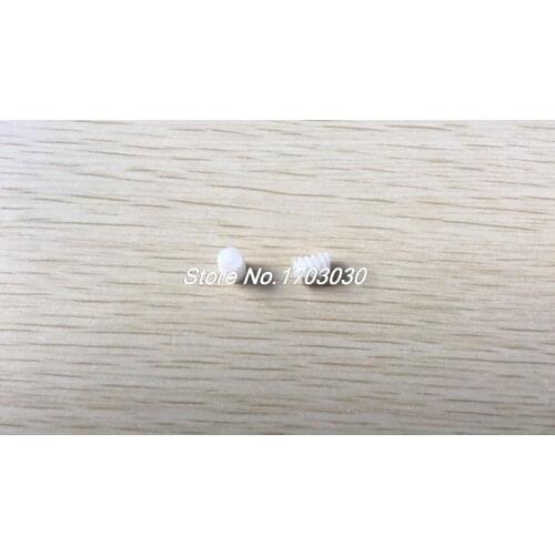 30 Pcs 2mm x 6mm Plastic Worm Gear 8mm Height for Electric Motor Spindle