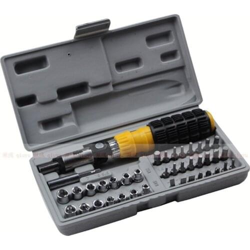 41pcs Ratchet Screwdriver Bit Spanner Socket Set Multifunction Household Tool Set For Car Computer And Mobile Phone Repair Hand