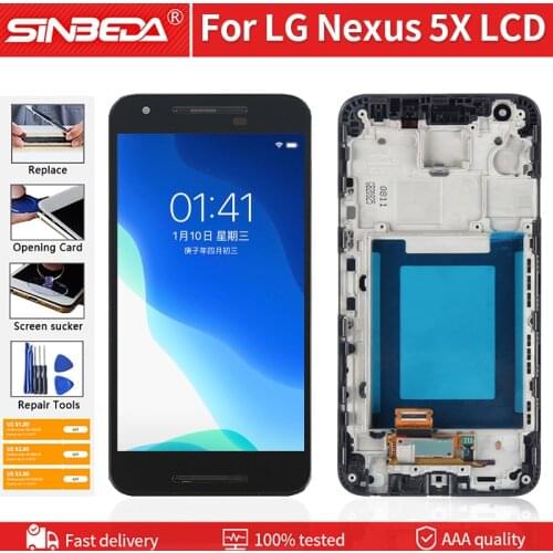 5.2" Original LCD Screen For LG Nexus 5X H790 H791 H798 LCD Display Touch Screen With Frame Digitizer Assembly For Nexus 5X LCD