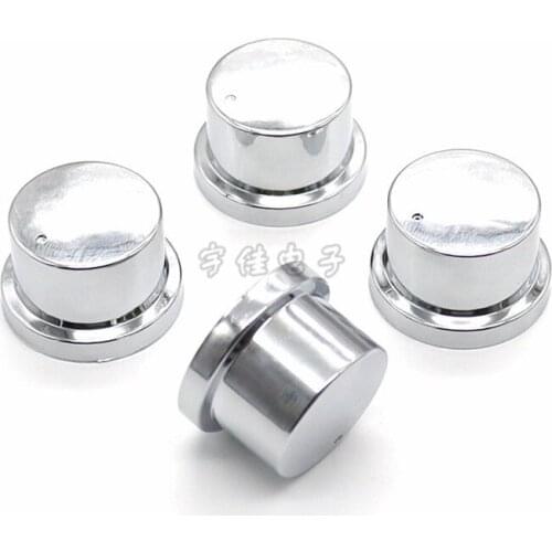 5 Piece 25 * 16mm silver water-plated plastic knob potentiometer knob flower shaft inner hole 6mm