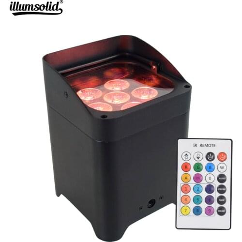 Battery APP LED Par Light 6X18W RGBAW UV Wash Disco Lights DMX Controller Effect For Paty KTV Stage Lighting