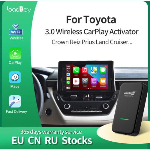 LoadKey & Carlinkit 2.0 CarPlay Wireless Activator for Toyota Camry Corolla Levin FJ Cruiser Crown Reiz Prius Vios Prado Coaster