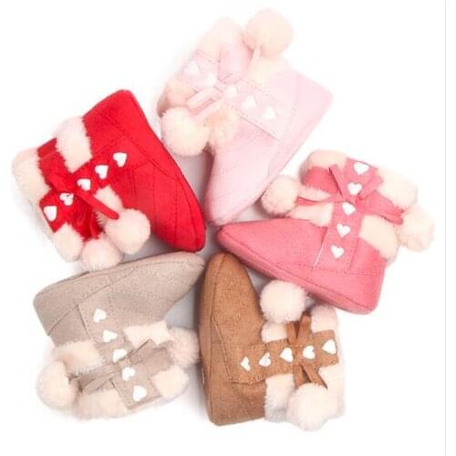 0-18M Baby Winter Warm Snow Boots Newborn Soft Sole Shoes Infant Super Warm Toddler Winter Shoes Boots Boys Girls First Walkers