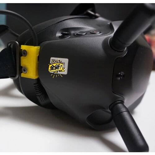 DJI FPV goggles power cord fixing clip 3D printed TPU, anti-drop and anti-power off DC fixing clip to prevent screen power failu