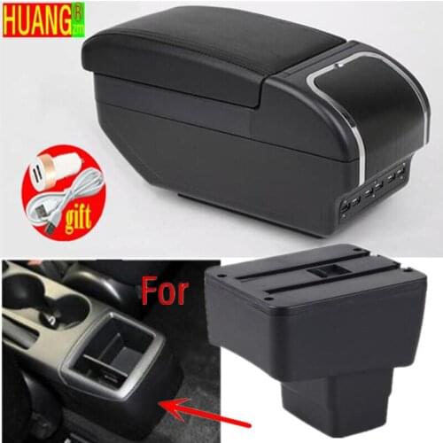 For mazda CX-3 Armrest 2018 For mazda 2 skyactiv version cx3 CX-3 Car Armrest Storage box car accessories Charging with USB