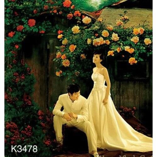 Mysterious nature scenic photography BackdropK3478,10ft x20ft Hand Painted flower photo backdrop,wedding background photo studio