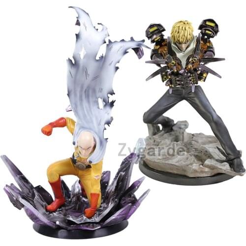 One Punch Man Saitama Genos Tatsumaki PVC Collection Model Statue Anime Figure Toy