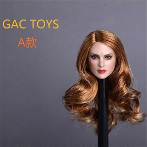 1:6 GACTOYS GC005 Collectible Blonde Curly Hair Head Sculpt Model Figure Toys
