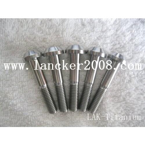 M8*1.25*15 20 25 30 35 40 45 Gr5 LAK-Titanium hexagon socket button head bolt/screw for bicycle Motorcycle brake