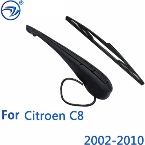 Wiper 14" Rear Wiper Blade & Arm Set Kit For Citroen C8 2002-2010 Windshield Windscreen Rear Window