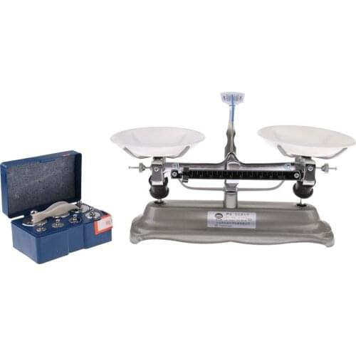 Table Balance Scale with Metal Weights Physics Experiment Laboratory Supplies Science Learning Educational Equipment Student