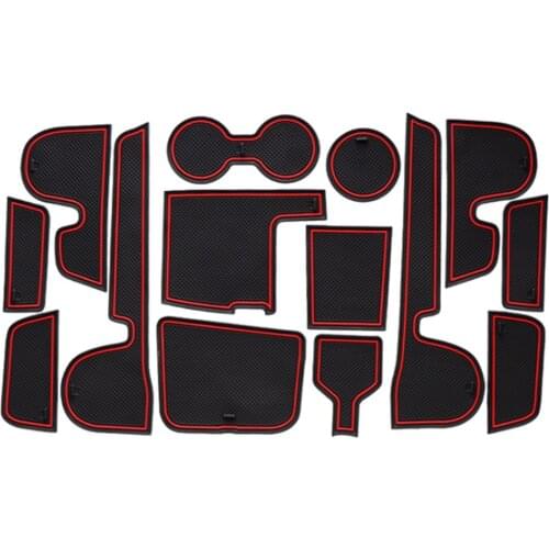 For KIA KX3 Seltos 2015 2016 2017 2018 2019 2020 Car Anti Slip Mat Non-Slip Covers Rubber Interior Door Mats Cup Pad