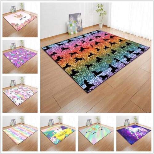 New Cute Unicorn Floor Mat/Rug Home Living Room Decoration Carpet Child Bedroom Game Carpets Boys/Girls Room Area Rugs Kids Gift