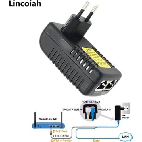 CCTV Security Surveillance PoE Power Supply 15V 1A 15W POE Wall Plug POE Injector Ethernet Adapter IP Camera Phone US EU Plug