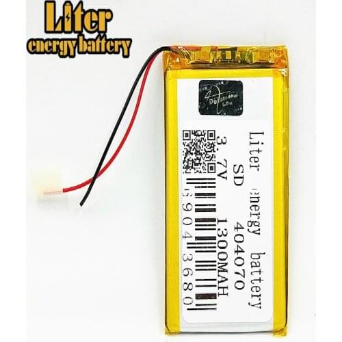 Polymer battery 1300 mah 3.7V 404070 smart home MP3 speakers Li-ion battery for dvr,GPS,mp3,mp4,MID PDA Power Bank,E-book