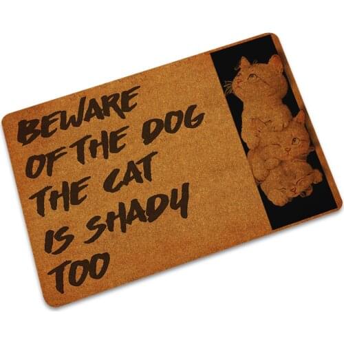 Drop Shipping Rubber Doormat for Entrance Dog Cat Printed Door Mat Pet Paw Kitchen Floor Mat Rugs Carpet Rugs