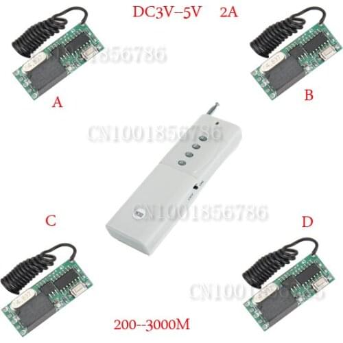 DC5V Remote Control Switch ON OFF Relay Wireless Switch Receiver Transmitter Mini 30*13*12mm Momentary Toggle Latched 315/433MHZ