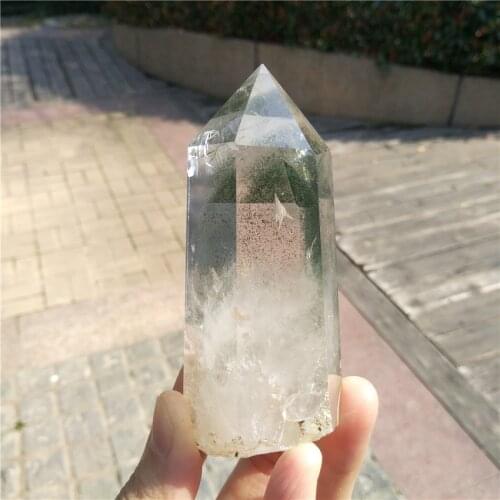 Rutilated Quartz Wand, Polished Rutilated Quartz w Inclusion Healing Crystal Point