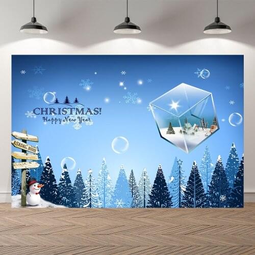 SeekproBackground Merry Christmas happy new year party snowman forest baby shower Portrait Backdrops for Photography