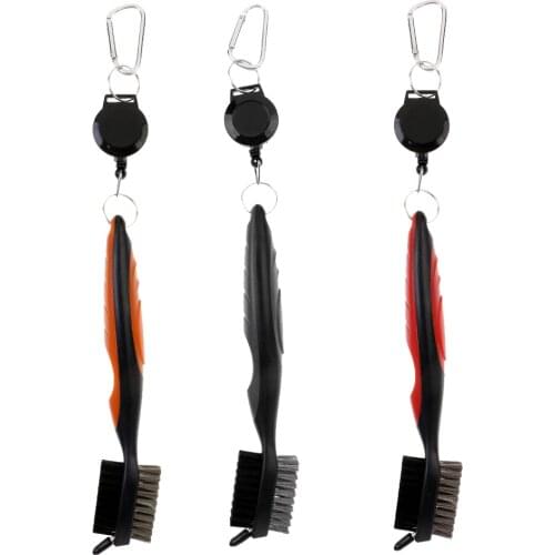 MagiDeal Golf Brush Two Sides Club Groove Ball Cleaner Cleaning Kit Tool