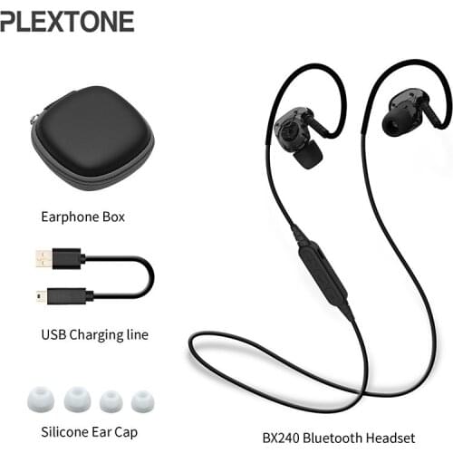 PLEXTONE BX240 Sport Bluetooth neckband earphones Waterproof Bass Stereo Headphones With Mic headset gamer kulaklık for huawei