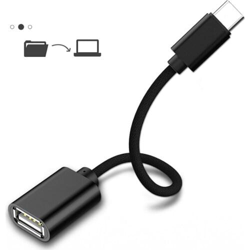 USB C To USB OTG Cable Adapter USB Type C Male to USB 2.0 Female For Macbook Pro Samsung S20 Xiaomi Huawei USB C OTG Connector