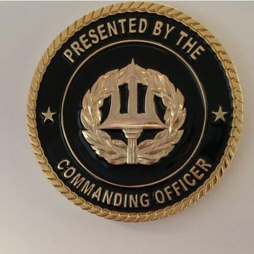 High quality electroplated gold paint coins hot 3D black nickel coins