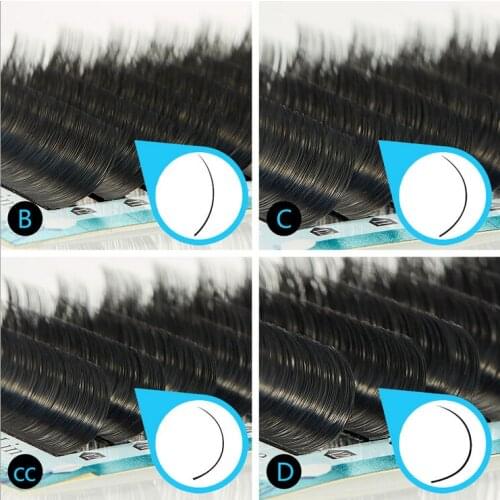 High quality mix mink eyelash extension Round Lashs individual eyelashes natural eyelashes make up maquiagem cilios