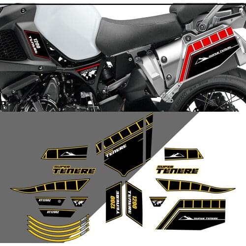 For YAMAHA SUPER TENERE XT1200Z Trunk Luggage Tank Pad Protection Stickers XT 1200 Z WORLD CROSSER Kit 2010 2011 2012 2013