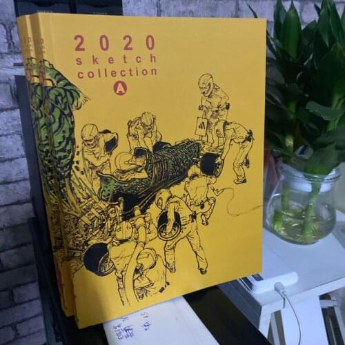 2 Books New Kim Jung-gi 2020 Sketch Book Collection Korea Kim Junggi Comic Sketch Manuscript Illustration Book Vol