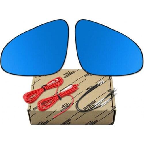 2pcs Heated w/Turn Signal Anti-Dizziness Side View Mirror Blue Glasses For 2015 Toyota Vios/2016 Toyota Corolla /Camry