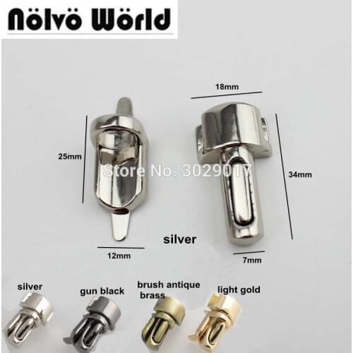 20Sets 6sets Free shipping Bag with & Accessories more luggage handbags high-grade small metal screw press lock latch