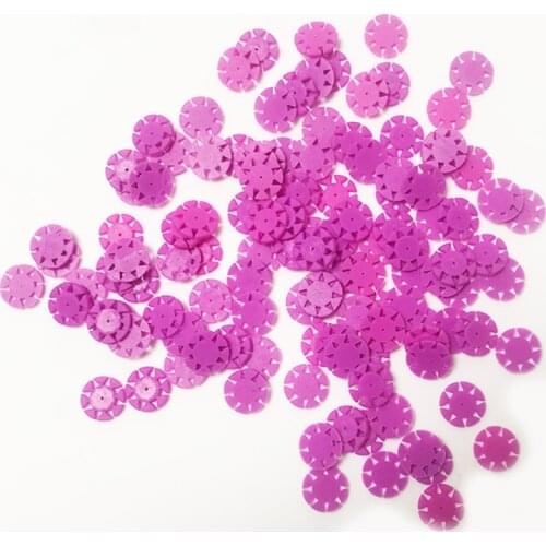 200pcs/bag Dental Root Canal File Counting Tablet Safety Memory Disc Disinfection Marking Circle Counting Silicone Ring 8 flap