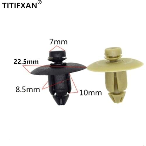 100PCS Car Door Snap Clips Door Trim Panel Fender Push-Type Retainer For Chrysler 300C / Sebring / Compass Plastic Fasteners