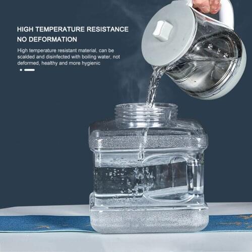 5L PC Transparent Water Container Driving Water Tank Portable Tea Drink Water Storage Container for Camping Picnic Hiking