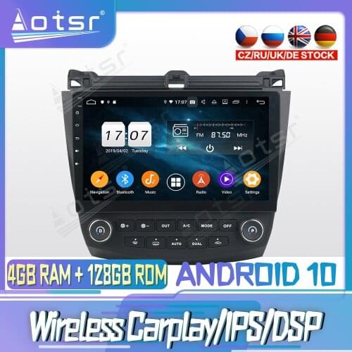 Android 10 PX6 128G For HONDA Accord7 2003 2007Car CD DVD GPS Navigation Auto Radio Stereo Video Multimedia Player HeadUnit 2din