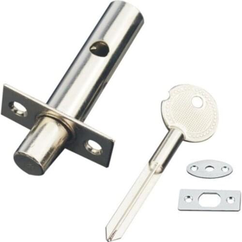 10sets Hardware Pipe Tube Well Invisible Door Lock Locker Antirust Durable Lock Pipe Fireproof Door Escape Aisle Locks With Key