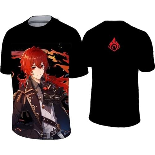 2021 new anime video T shirt 3D Men t-shirt Harajuku black t-shirts Oversized T-shirts Mens Shirts Hip hop streetwear men tops