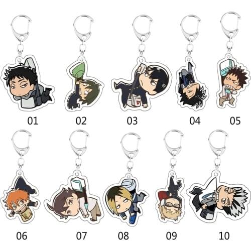 Haikyuu!! Keyring Anime Cosplay Key Rings Cute Pendant High Quality Badge Hot Jewelry Kenma Kozume Acrylic Keychain