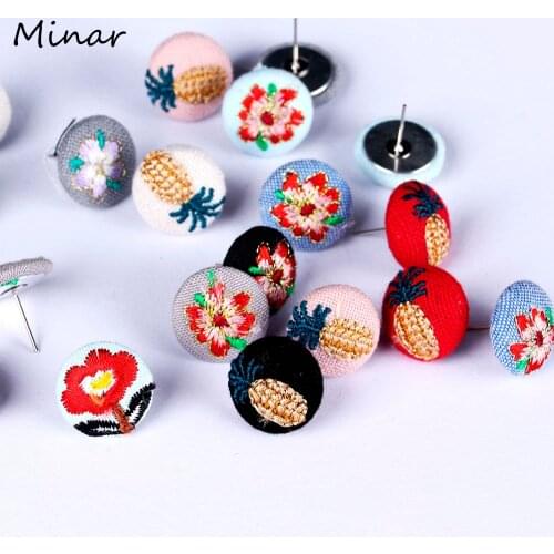 MINAR Women's Silver Earrings