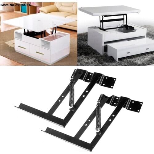 OOTDTY Multi-functional Lift Up Top Coffee Table Lifting Frame Mechanism Spring Hinge Hardware