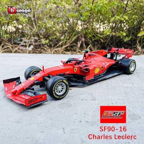 Bburago 1:18 Ferrari F1 NO7 manufacturer authorized simulation alloy car model crafts decoration collection toy tools