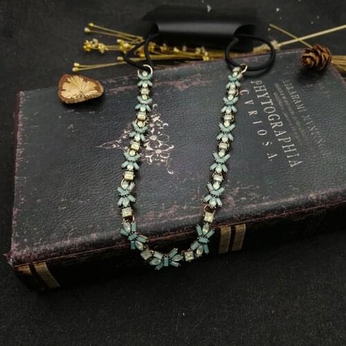 Vanssey Fashion Jewelry Green Stone Hairband Wedding Party Accessories for Women 2018 New