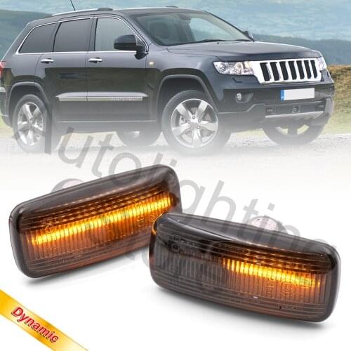 Sequential Side Marker Fender Turn Signal Lights for Dodge Journey Chrysler 300C Jeep Grand Cherokee Compass MK49 Commander XK